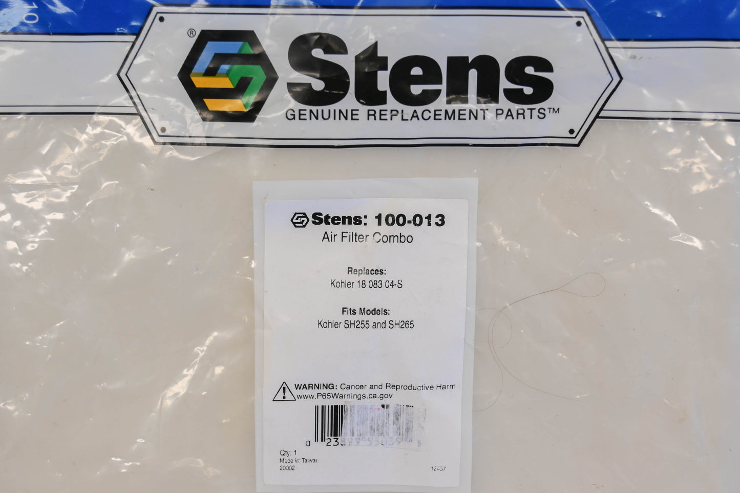 Stens 100-013, 18 083 04-S Air Filter Assembly NOS