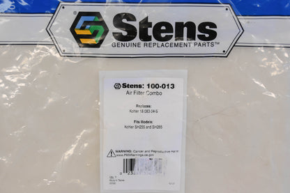 Stens 100-013, 18 083 04-S Air Filter Assembly NOS