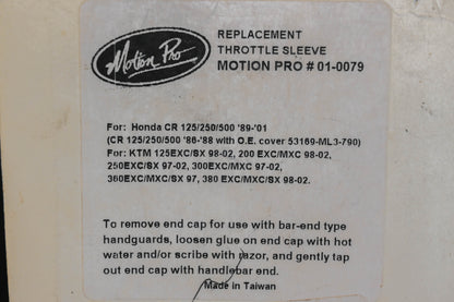 Motion Pro 01-0079 Throttle Sleeve NOS