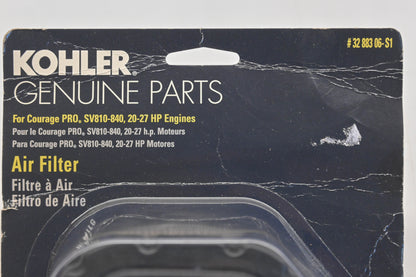 Kohler 32 883 06-S1 Air Filter Kit NOS