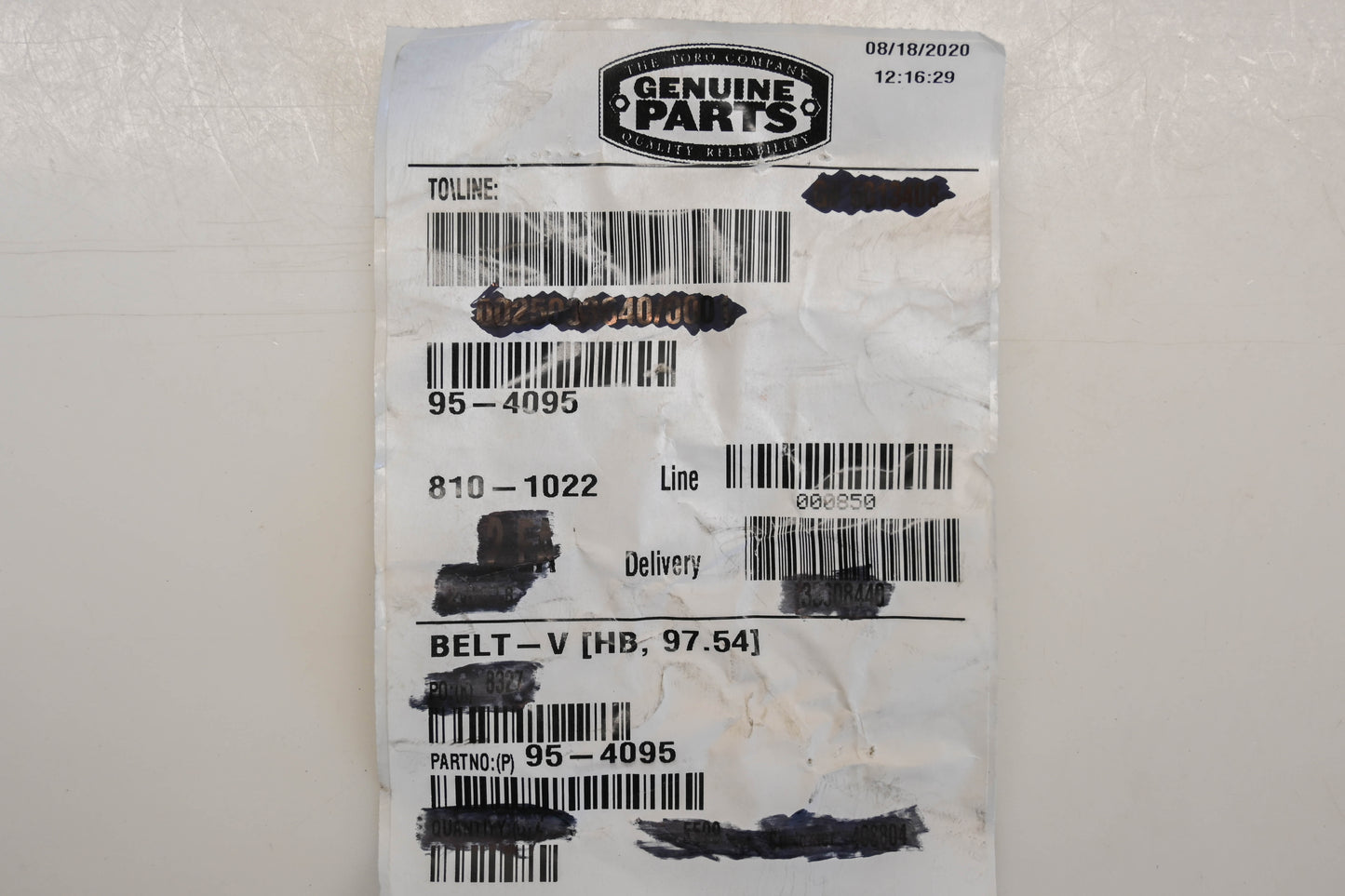 Toro 95-4095 5/8" x 97" V-Belt NOS