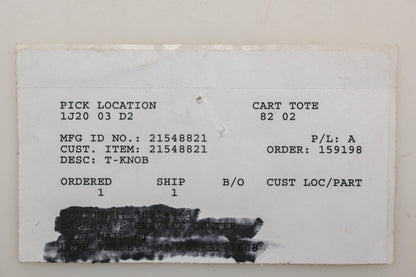 Ariens 21548821 T-Knob NOS