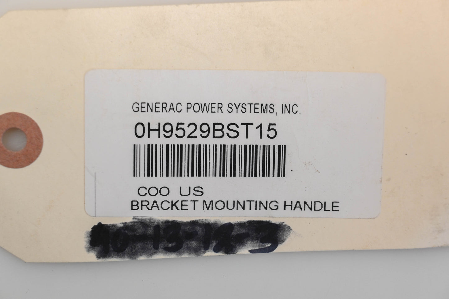 Generac 0H9529BST15 Handle Mounting Bracket NOS