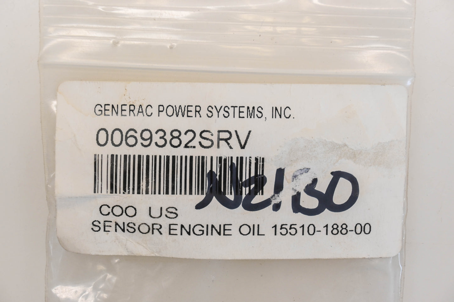 Generac 0069382SRV, 15510-188-00 Engine Oil Sensor NOS