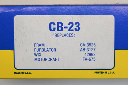 Hastings CB-23, CA-3525, AB-3127 Air Filters Qty 2 NOS