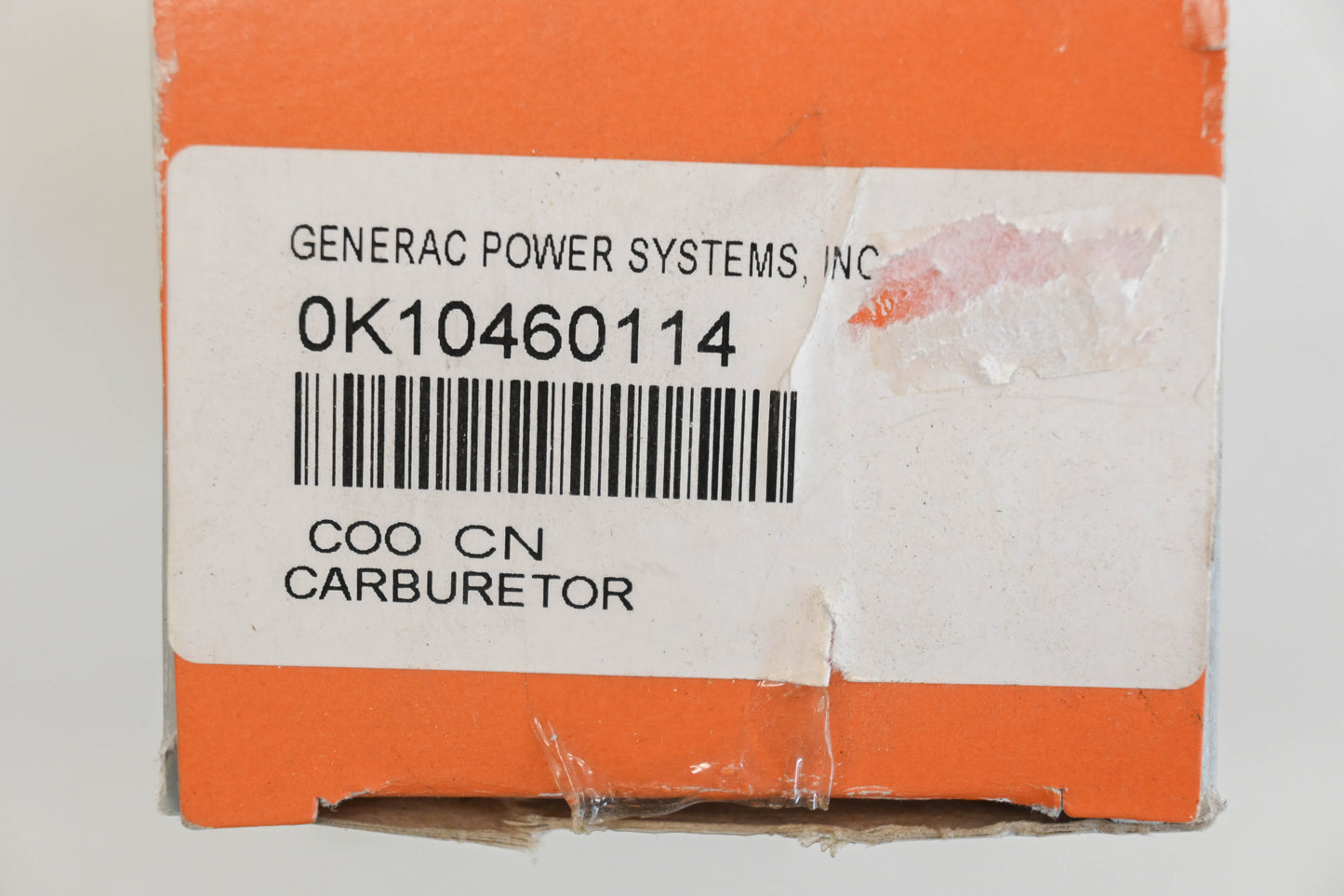 Generac 0K10460114 Carburetor NOS