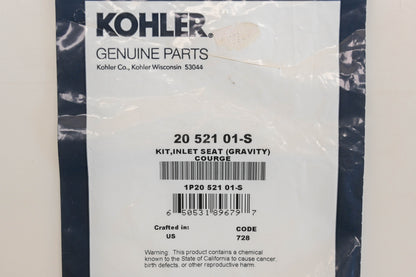 Kohler 20 521 01-S Gravity Inlet Seat Kit NOS