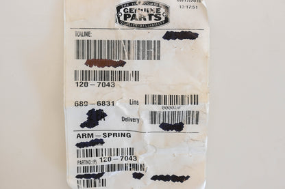 Toro 120-7043 Spring Arm NOS