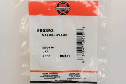 New OEM Briggs & Stratton 590393 Intake Valve NOS