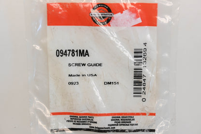 New OEM Briggs & Stratton 094781MA Belt Guide Screw NOS