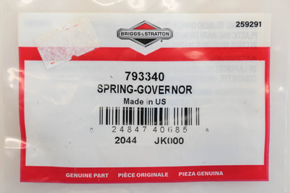 New OEM Briggs & Stratton 793340 Governor Spring NOS