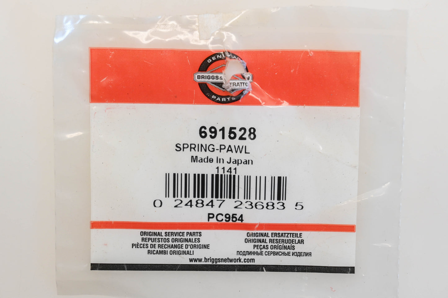 New OEM Briggs & Stratton 691528 Pawl Springs Qty 2 NOS
