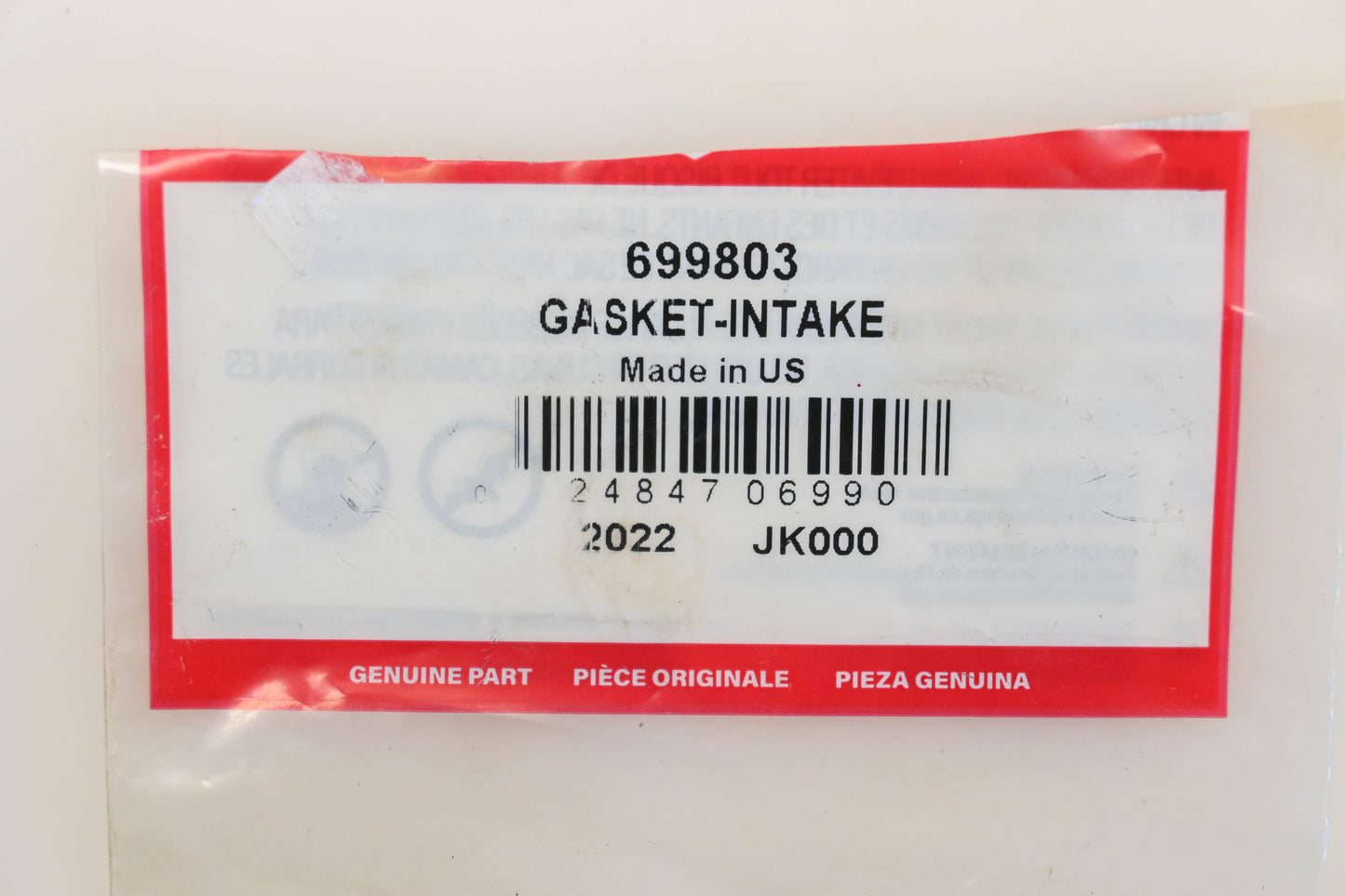 New OEM Briggs & Stratton 699803 Intake Gasket NOS