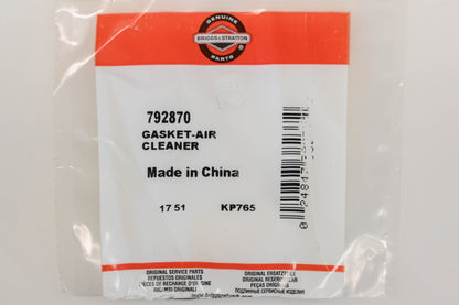New OEM Briggs & Stratton 792870 Air Cleaner Gaskets Qty 2 NOS