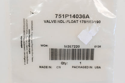 MTD 751P14036A Needle Valve NOS