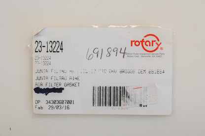 Rotary 23-13224, 691894 Air Cleaner Gaskets Qty 5 NOS
