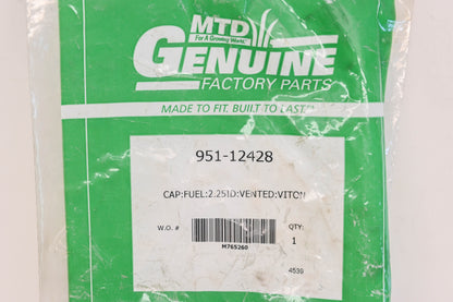 MTD 951-12428 Fuel Tank Cap Assembly NOS