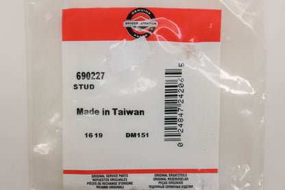 New OEM Briggs & Stratton 690227 1/4"-20 x 3-3/4" Stud NOS