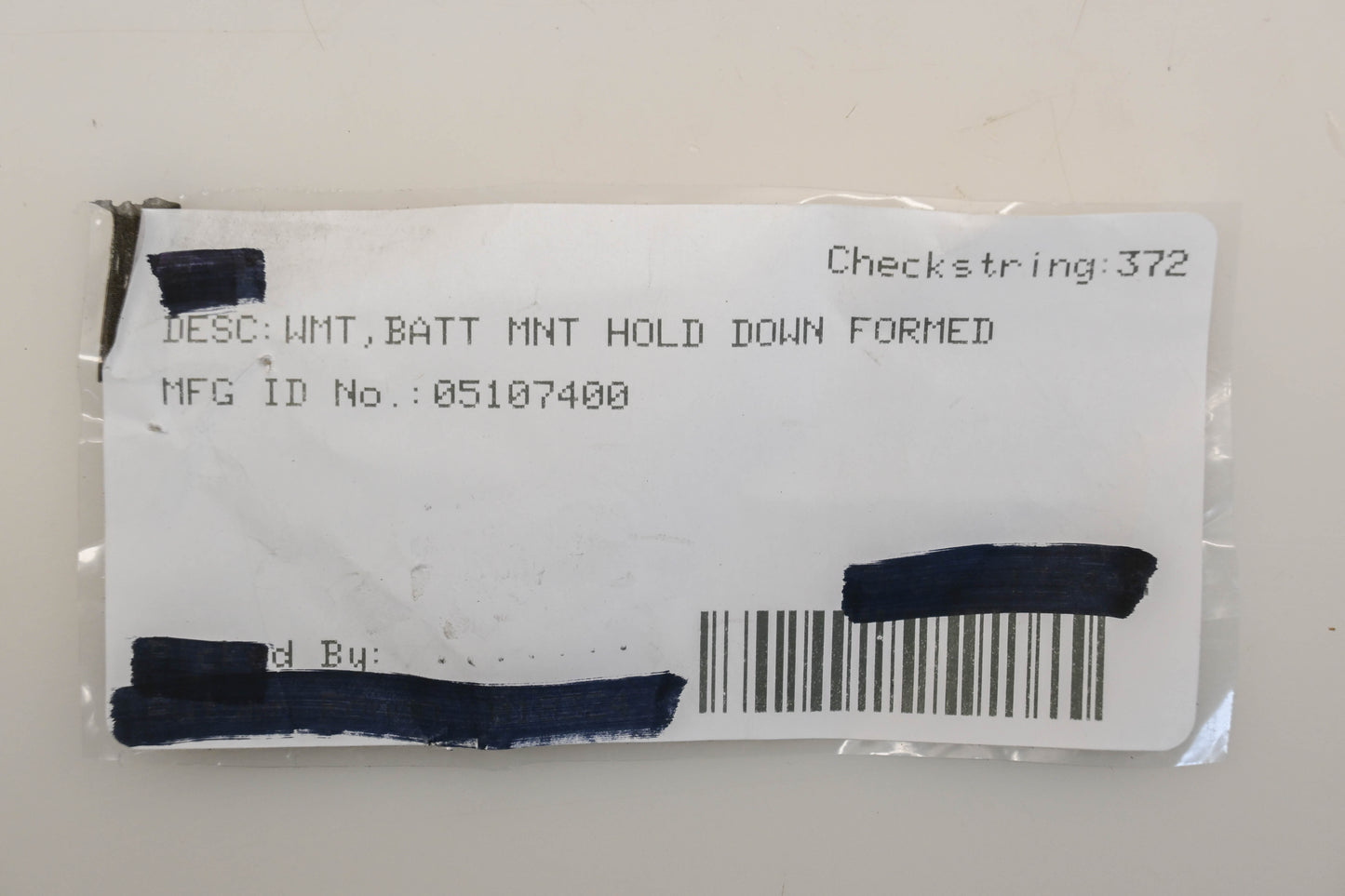 Ariens 05107400 Battery Hold Down Bracket NOS