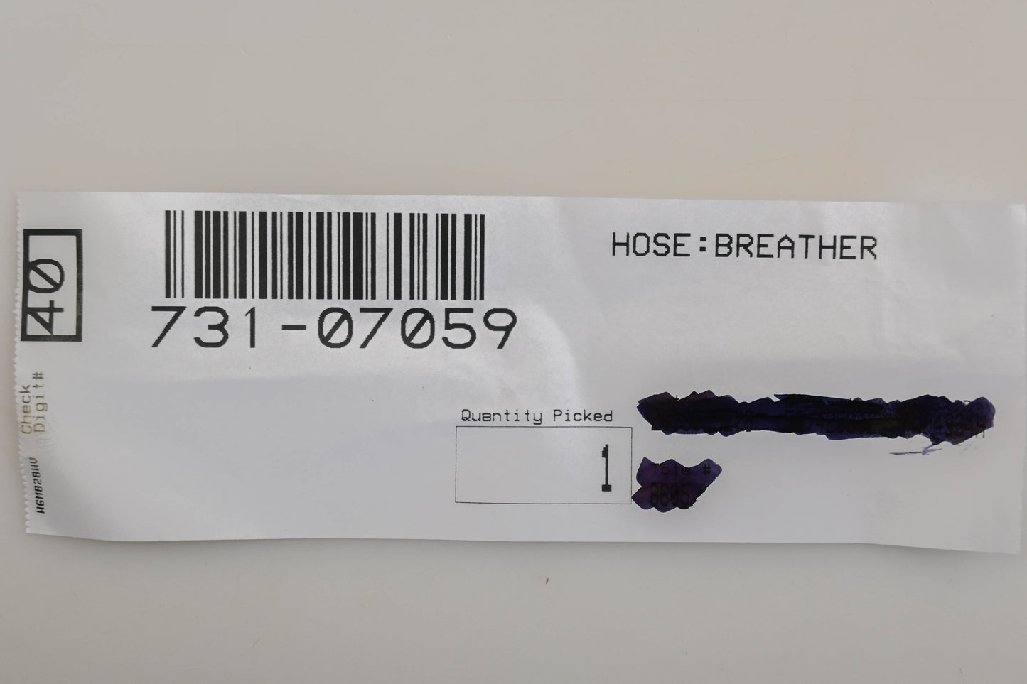 MTD 731-07059 Breather Hose NOS