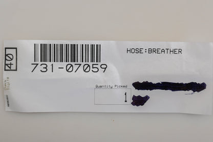 MTD 731-07059 Breather Hose NOS