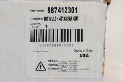 New OEM Husqvarna 587412301 42" Clear Cut Mulch Kit NOS