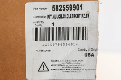 New OEM Husqvarna 582559901 48" Clear Cut Mulch Kit NOS