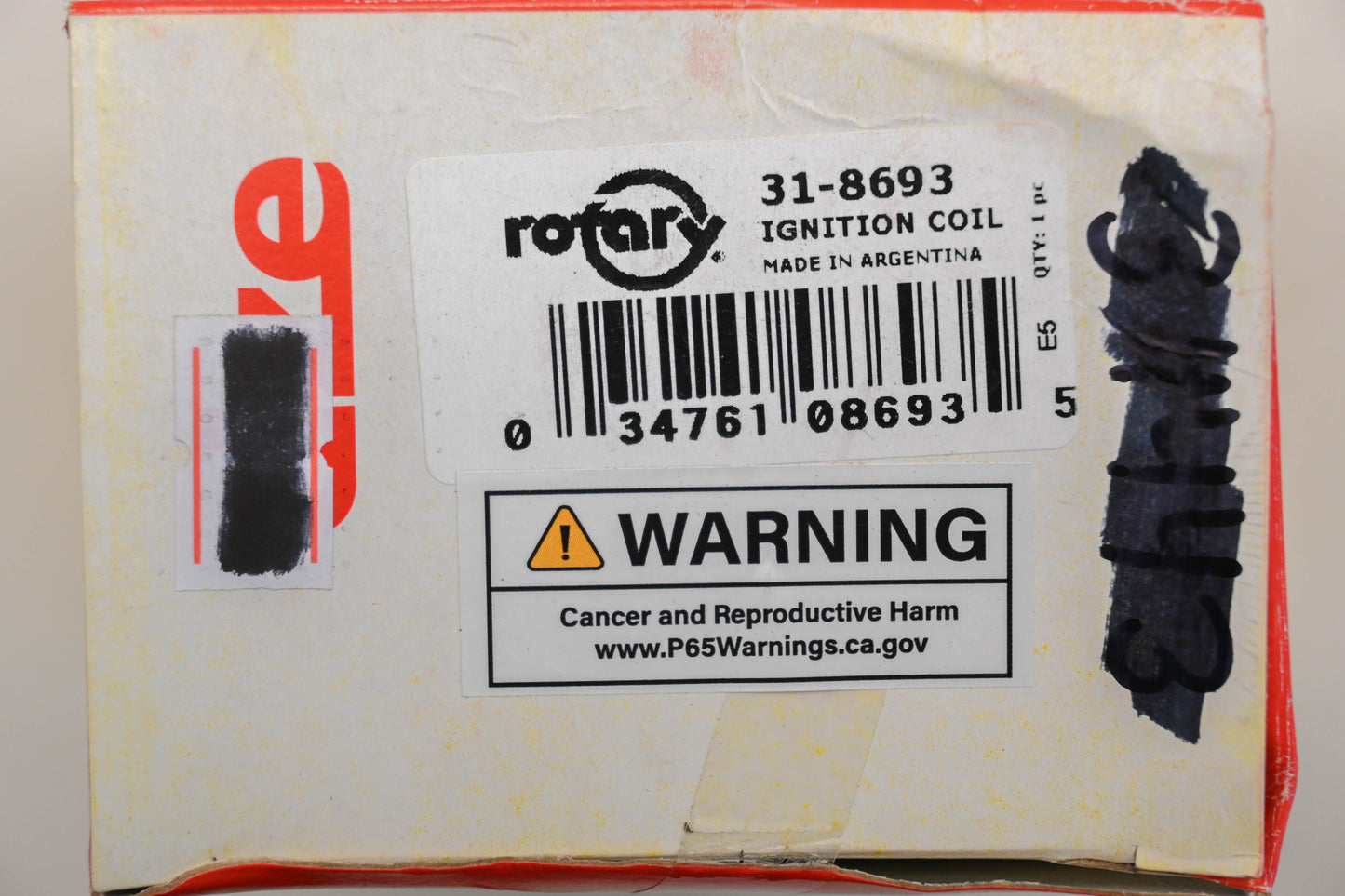 Rotary 31-8693 Ignition Coil NOS