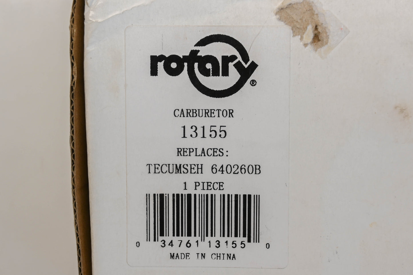 Rotary 13155, 22-13155, 640260B Carburetor Kit NOS