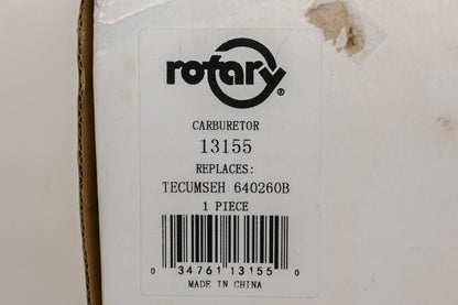 Rotary 13155, 22-13155, 640260B Carburetor Kit NOS
