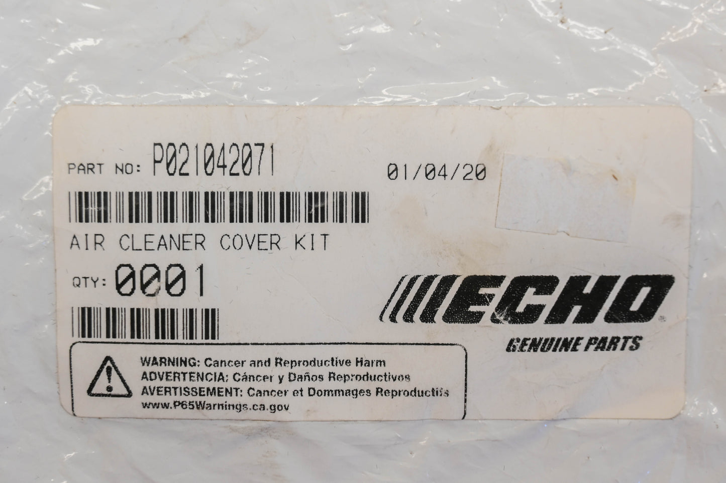 New OEM Echo P021042071 Air Cleaner Cover NOS