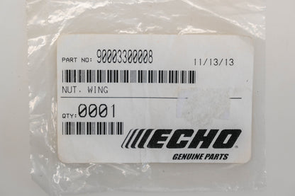 New OEM Echo 90003300008 1/4" x 20 Wing Nut NOS