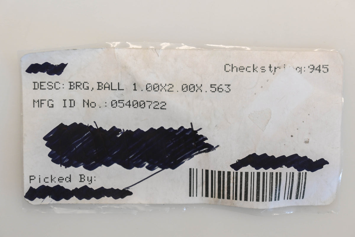 Ariens 05400722 1" x 2" x 9/16" Bearing NOS