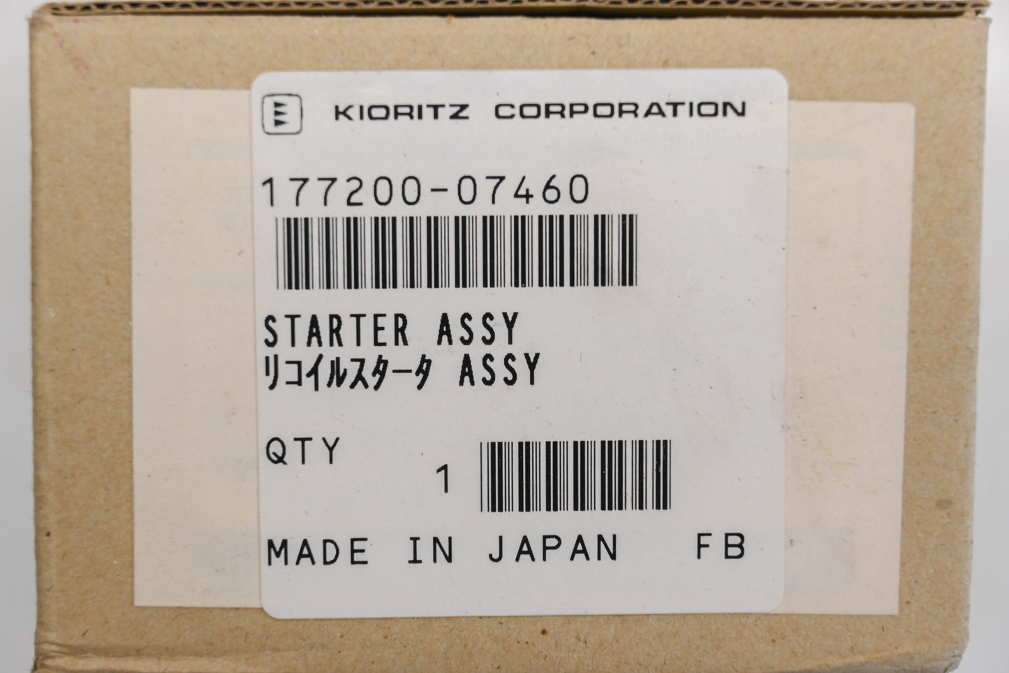 Kioritz Corporation 177200-07460, 17720007460 Starter Assembly NOS