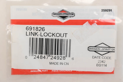 New OEM Briggs & Stratton 691826 Lockout Link NOS