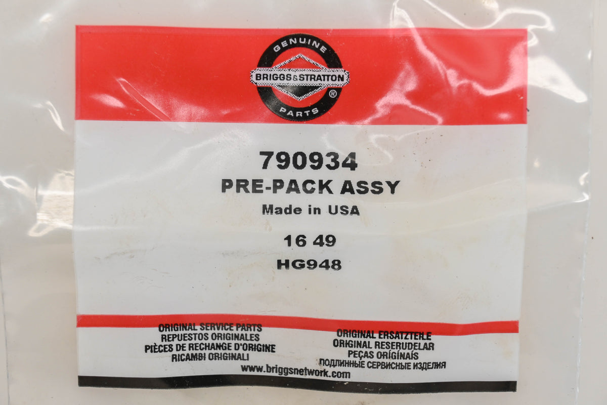 New OEM Briggs & Stratton 790934 Pre-Pack Kit NOS