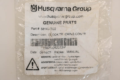 New OEM Husqvarna 581437502 Tracking Control Block NOS