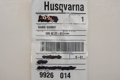 New OEM Husqvarna 505 42 27-01, 505422701 Hand Guard NOS