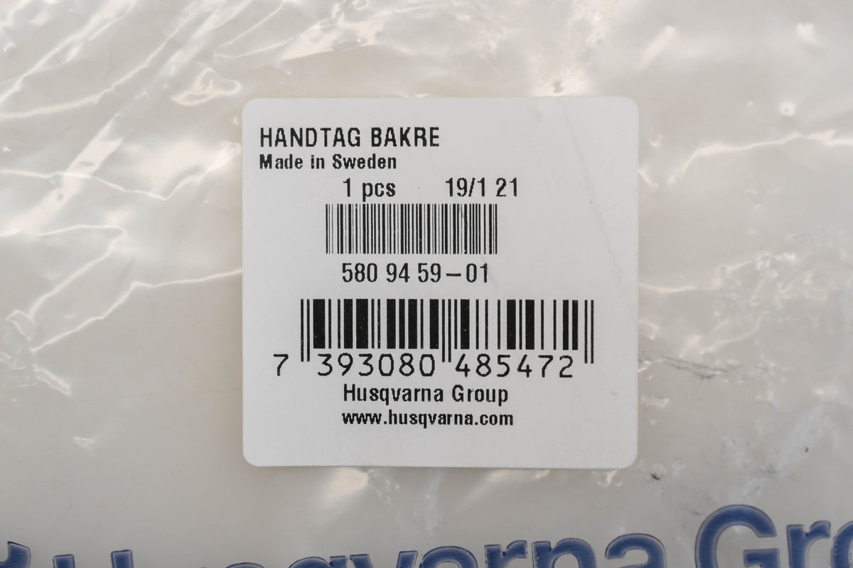 New OEM Husqvarna 580 94 59-01, 580945901 Rear Handle Half NOS
