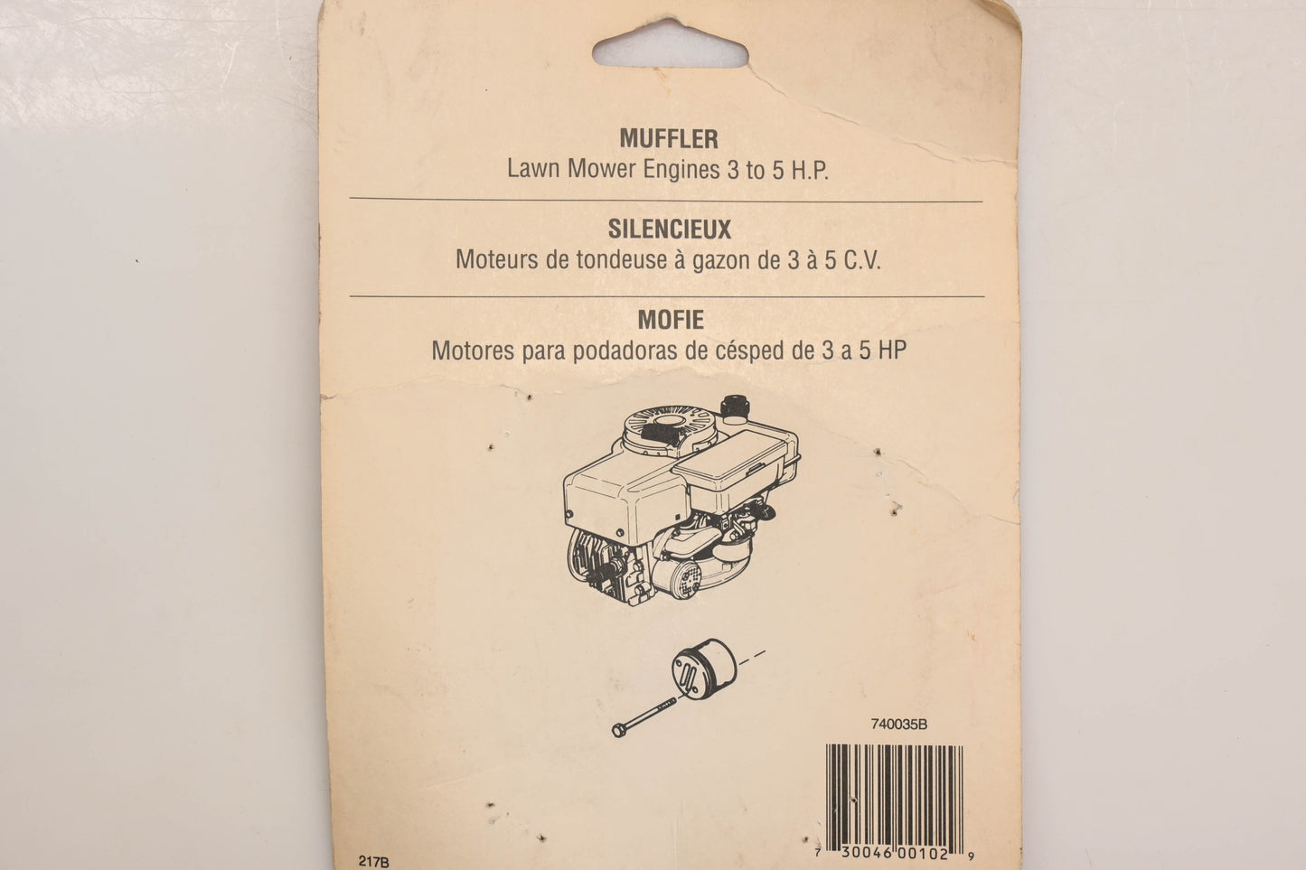 New OEM Tecumseh 740035B Muffler Kit NOS