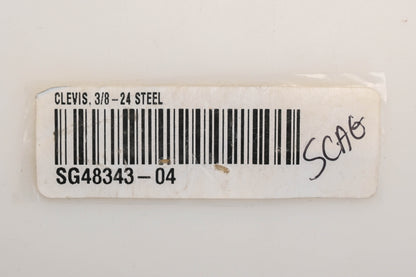 Scag SG48343-04, 48343-04 3/8"-24 Brake Clevis NOS