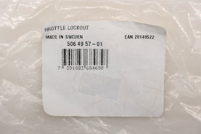 New OEM Husqvarna 506 49 57-01, 506495701 Throttle Lockout NOS