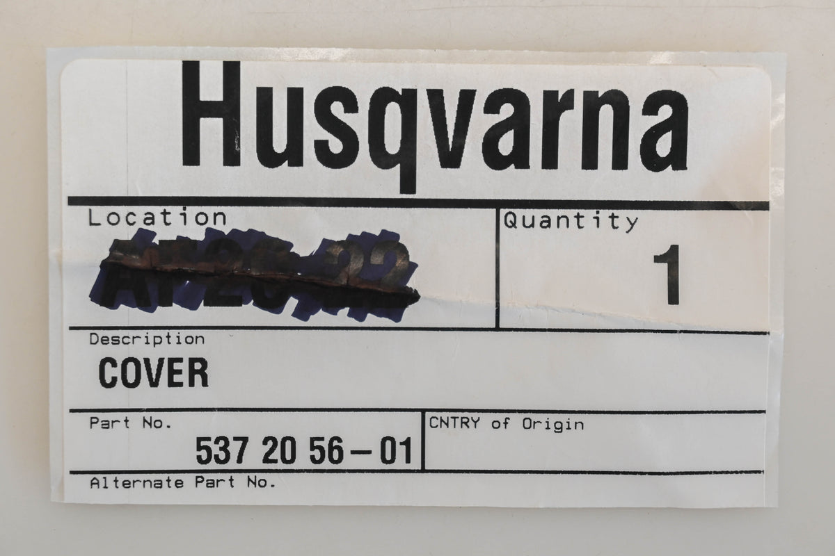 New OEM Husqvarna 537 20 56-01, 537205601 Handle Cover NOS