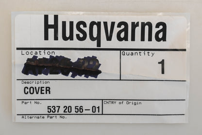 New OEM Husqvarna 537 20 56-01, 537205601 Handle Cover NOS