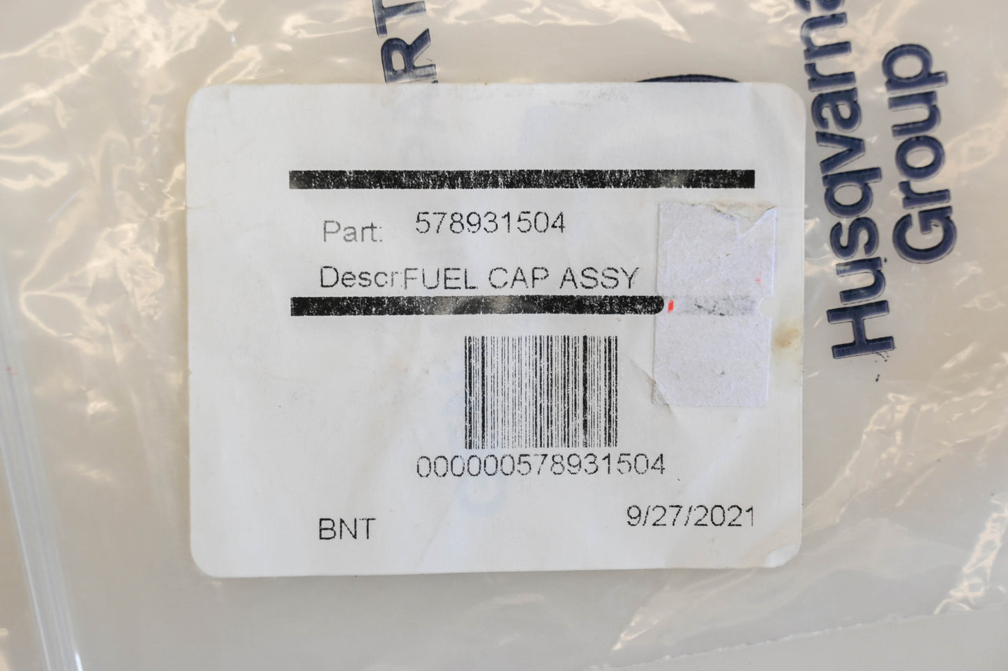 New OEM Husqvarna 578 93 15-04, 578931504 Fuel Cap Assembly NOS
