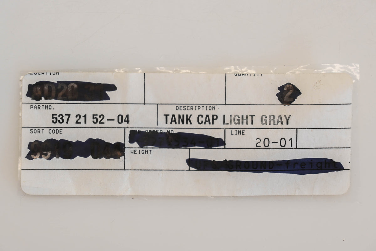 New OEM Husqvarna 537 21 52-04, 537215204 Fuel Cap Assembly NOS