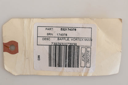 New OEM Husqvarna 532 17 43-78, 532174378 Deck Baffle NOS