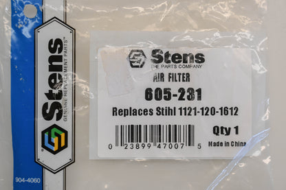 Stens 605-231, 1121-120-1612 Air Filter Assembly NOS