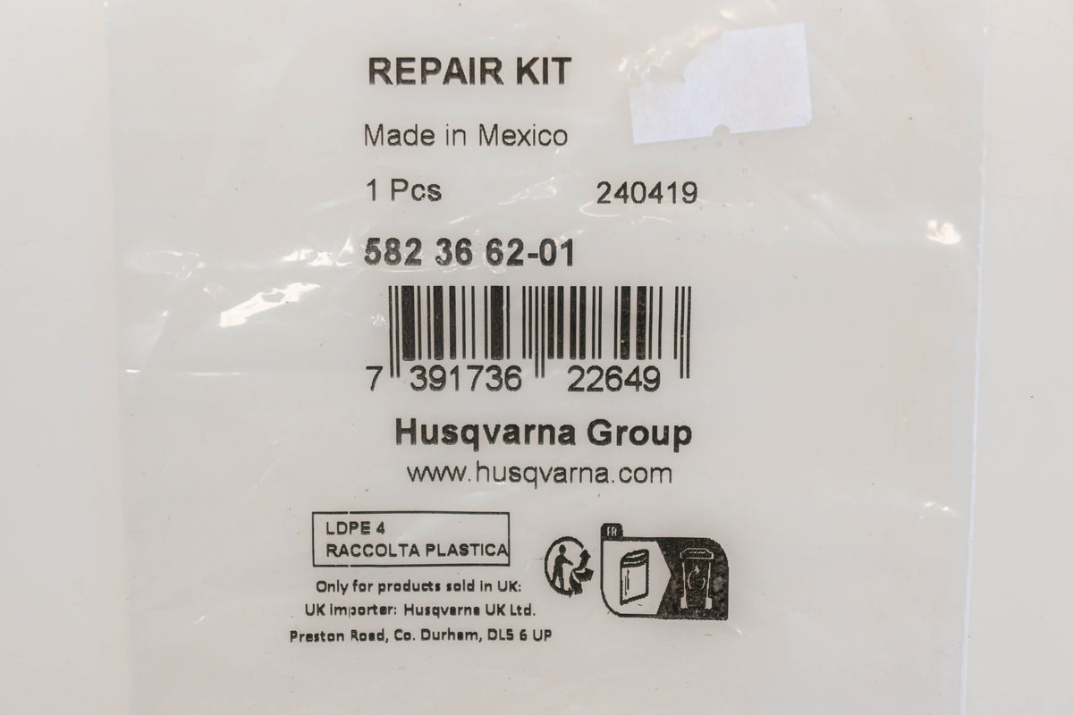 New OEM Husqvarna 582 36 62-01, 582366201 Carburetor Repair Kit NOS