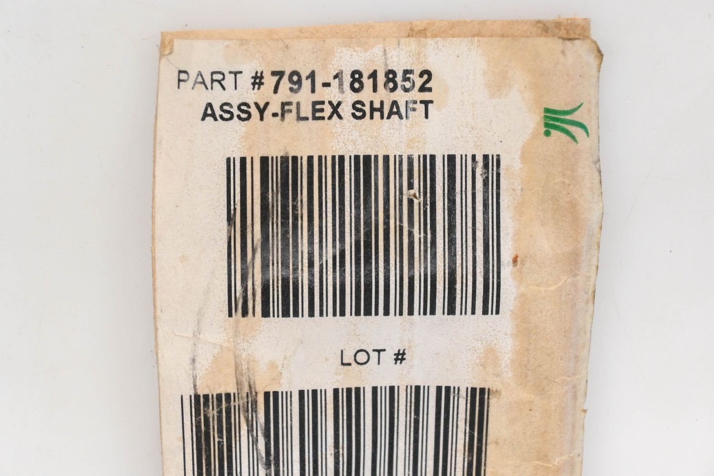 MTD 791-181852 Lower Flexible Driveshaft NOS